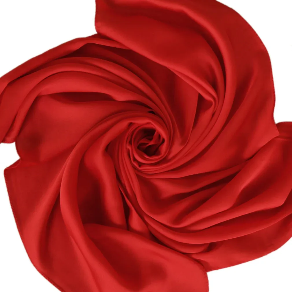 وشاح ساتان نسائي 70 سم بلون مو - مراجعة Scarf Silk Square وسعره