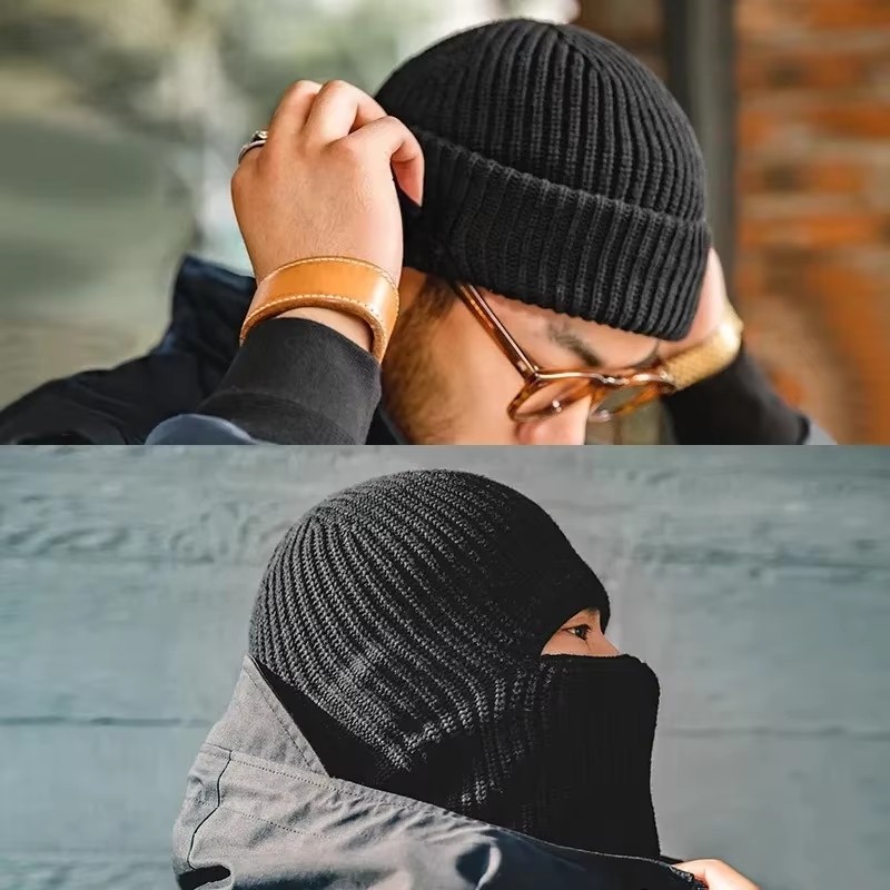 الرجال الشتاء Skullies قبعة حر - مراجعة Muffler Men Wool وسعره