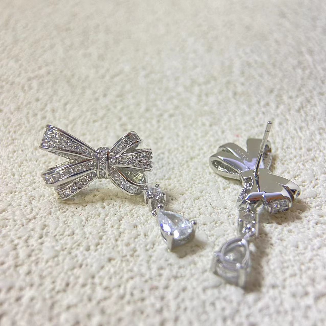 أقراط نسائية فاخرة من الفضة ال - مراجعة Tie Clip Silver وسعره