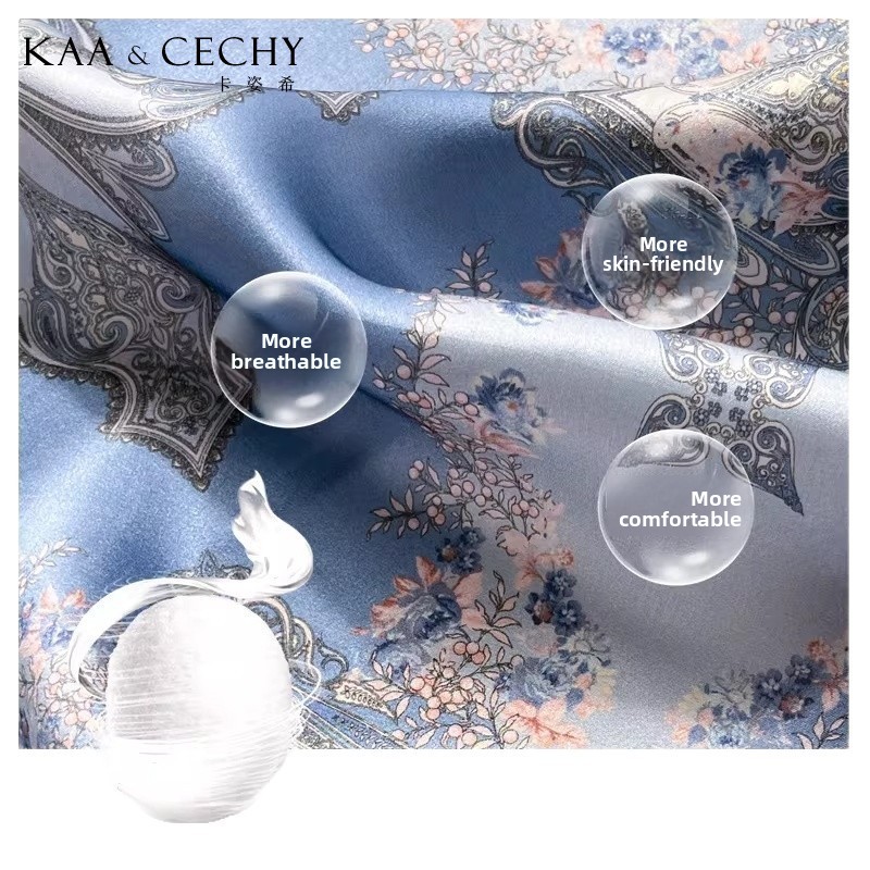 وشاح مربع من الحرير الطبيعي 10 - مراجعة Scarf Silk Square وسعره